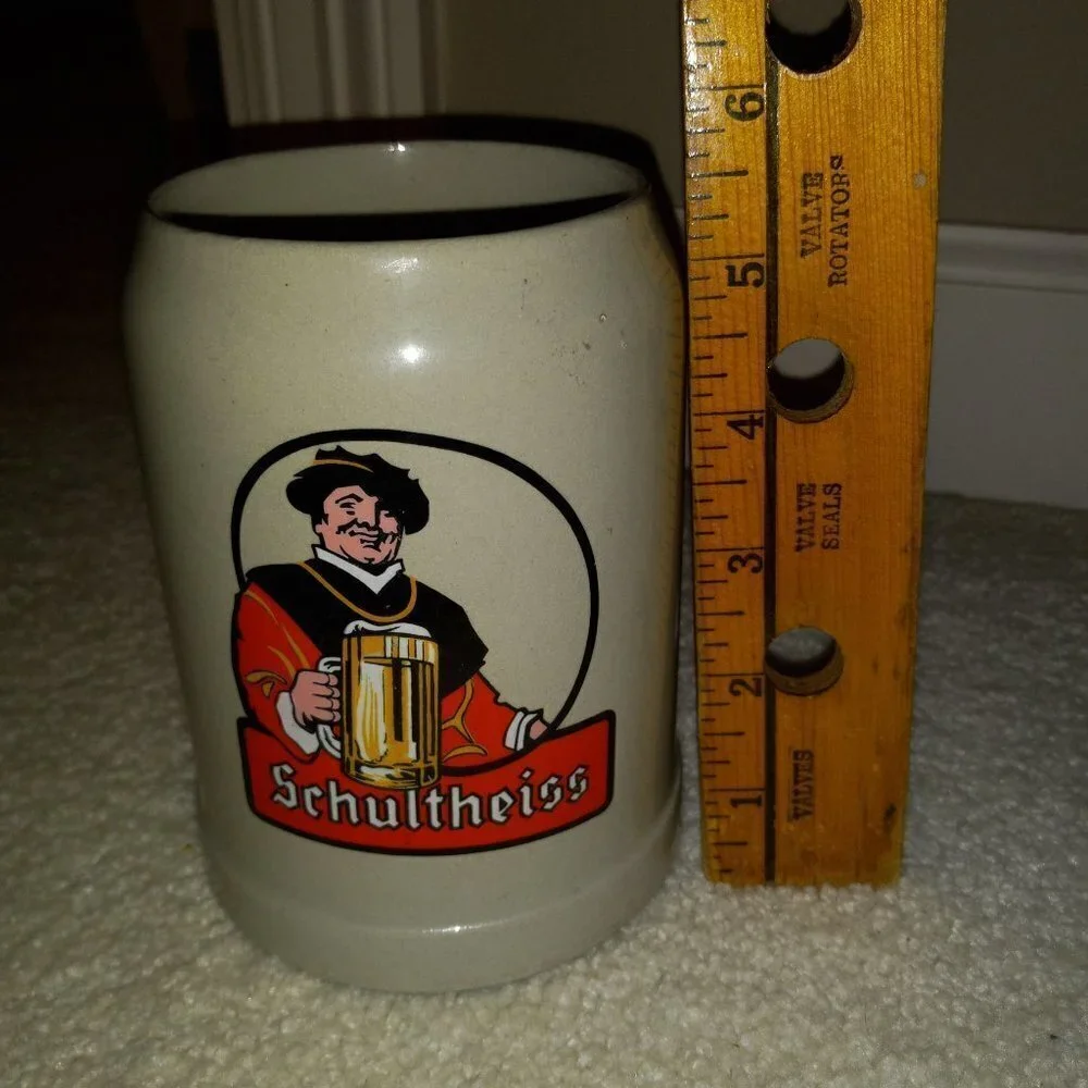 Lot of Two German Stoneware Beer Mugs